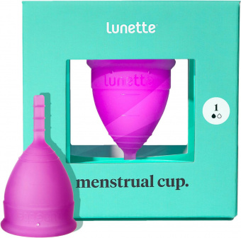 Многоразовая менструальная чаша Womanizer Lunette, модель 1, для легких и умеренных выделений