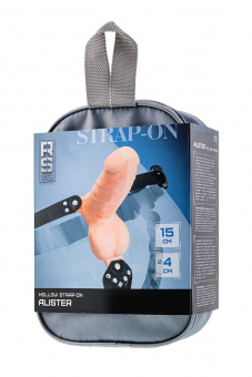Фаллопротез RealStick Strap-On Alister, Tpe, телесный, 15 см