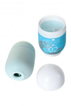 Мастурбатор нереалистичный MensMax Capsule 02 Sazanami, tpe, голубой, 8 см
