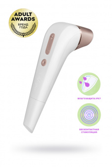 Вакуум-волновой бесконтактный стимулятор клитора Satisfyer 2 NG, abs пластик, белый, 17 см.