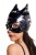 Маска кошки Glossy из материала Wetlook, черный, OS