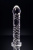 Нереалистичный фаллоимитатор Sexus Glass, стекло, прозрачный, 16,5 см.