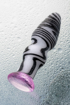 Анальная втулка Sexus Glass, стекло, белый, 12,5 см, Ø3,5 см