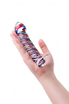 Нереалистичный фаллоимитатор Sexus Glass, стекло, прозрачный, 16,5 см, Ø 3,5 см