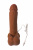 Реалистичный вибратор Toyfa Realstick Elite Mulatto, коричневый, 16 см