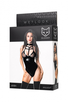 Боди Glossy Jodi из материала Wetlook, S