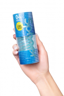 Нереалистичный мастурбатор Tenga Spinner мастурбатор Pixel Cool, tpe, голубой, 14 см