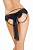 Эротические трусики «Erolanta Lingerie Collection» из стрейч-сетки с бантом, черные, M-L