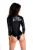 Боди Glossy Alessia из материала Wetlook, на молнии, черный, M