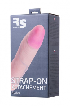 Насадка для страпона Realstick Strap-On By Toyfa Ryder, Tpr, телесный, 17,9 см.