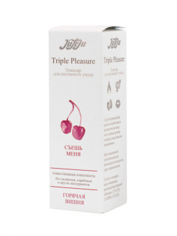 Эликсир 3в1 для интимного ухода "Triple Pleasure" Горячая вишня, 65 гр.