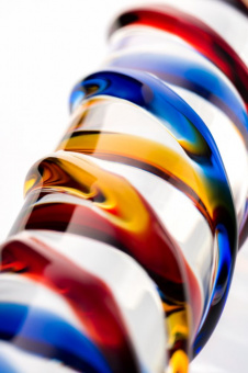 Нереалистичный фаллоимитатор Sexus Glass, стекло, прозрачный, 19,7 см.