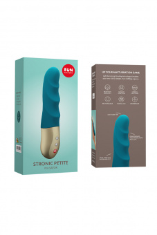 Пульсатор-мини Fun Factory Stronic Petite, силикон, морская волна, 17 см.
