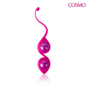 Шарики вагинальные Cosmo, цвет розовый Ø3,5 см, вес 94 г
