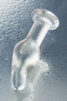 Анальная втулка Sexus Glass, стекло, прозрачная, 14,5 см, Ø 4 см