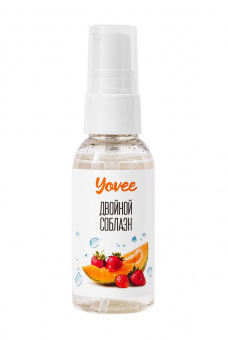 Съедобная гель-смазка Yovee «Двойной соблазн» с Д-Пантенолом, со вкусом клубники и дыни, 50 мл