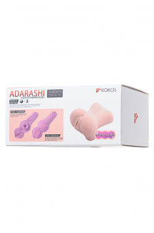 Мастурбатор реалистичный Kokos Adarashi 1 c двойным слоем, Tpr, телесный, 20 см.