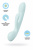 Нереалистичный вибратор Satisfyer Triple Oh, силикон, голубой, 24 см (без розничной коробки)