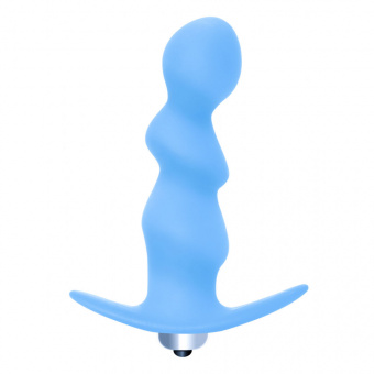 Анальная пробка с вибрацией Lola Games First Time Spiral Anal Plug Blue