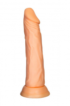 Реалистичный фаллоимитатор A-Toys By Toyfa Toon, TPE, телесный, 20 см, Ø 4 см