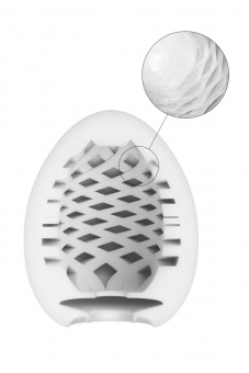 Нереалистичный мастурбатор Tenga Wonder Mesh, tpe, белый, 6,1 см