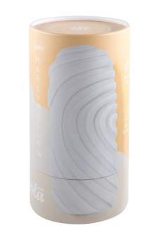 Мастурбатор с двусторонней поверхностью Marshmallow Maxi Sugary White