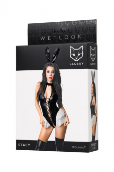Боди Glossy Stacy из материала Wetlook, M