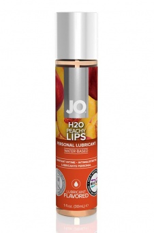 Съедобный лубрикант на водной основе JO Flavored Peachy Lips персик, 30 мл.