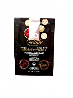 Вкусовой лубрикант "Трюфели из белого шоколада с малиной" JO White Chocolate Raspberry Truffle, 5 мл