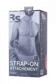 Насадка для страпона Realstick Strap-On By Toyfa Ryder, Tpr, телесный, 17,9 см.