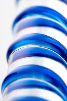 Стеклянный, двусторонний фаллоимитатор Sexus Glass, прозрачный, 19 см.