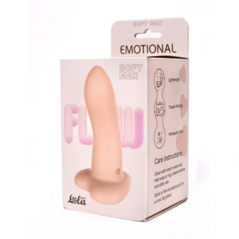 Нереалистичный дилдо Lola Games Flow Emotional Soft Max Flesh