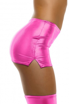 Юбка Erolanta Glossy Quinn из материала Wetlook, розовая, XL
