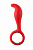 Стимулятор простаты Toyfa Black&Red, силиконовый, красный, 9 см.