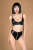 Комплект лиф и трусики с функциональной молнией из материала Wet Look (My Shadow), S-M