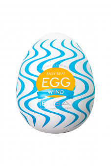 Нереалистичный мастурбатор Tenga Wonder Wind, tpe, белый, 6,1 см