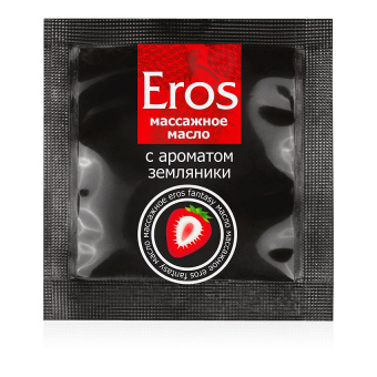 Масло массажное «Eros Fantasy» с ароматом земляники, 4 г