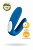 Многофункциональный стимулятор для пар Satisfyer Partner Whale, силикон, голубой, 17 см