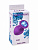 Анальная пробка Lola Games Emotions Cutie Large Purple Light Blue Crystal, 9,5 см, Ø4,2 см