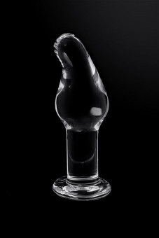 Анальная втулка Sexus Glass, стекло, прозрачная, 14,5 см, Ø 4 см
