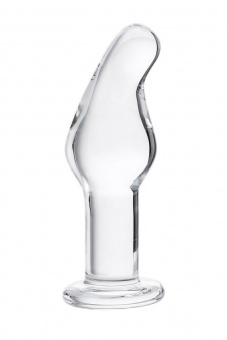 Анальная втулка Sexus Glass, стекло, прозрачная, 14,5 см, Ø 4 см