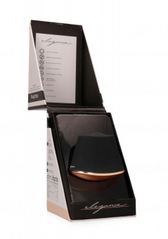 Клиторальный стимулятор с вибрацией и ротацией Dazzling, Black