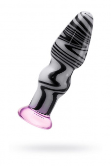 Анальная втулка Sexus Glass, стекло, белый, 12,5 см, Ø3,5 см