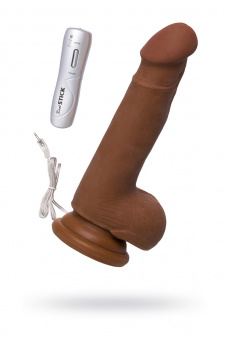 Реалистичный вибратор Toyfa Realstick Elite Mulatto, коричневый, 13 см