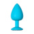 Анальная пробка Lola Games Emotions Cutie Large Turquoise Light Purple Crystal, 9,5 см, Ø4,2 см