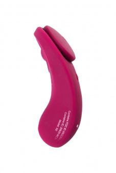 Вибромассажер клиторальный в трусики Satisfyer Sexy Secret, силикон, красный, 8,5 см.