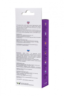 Вагинальный шарик A-Toys By Toyfa, силикон, фиолетовый, Ø 2,7 см.
