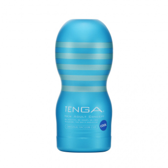 Мастурбатор Tenga Vacuum Cup Cool Edition, голубой