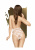 Ажурное боди Penthouse "Toxic powder" white, M-L