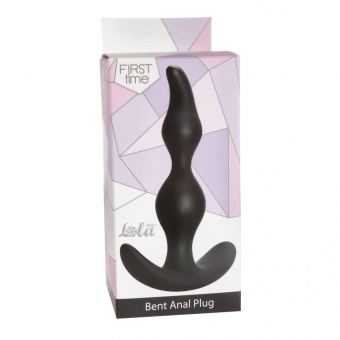 Анальная пробка Lola Games First Time Bent Anal Plug Black